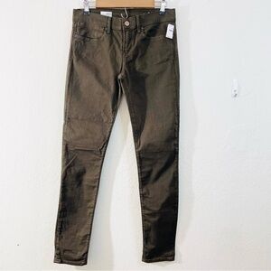 NWT Gap Mid Rise Stretch Legging Jeans Size 29 Army Green Pockets
